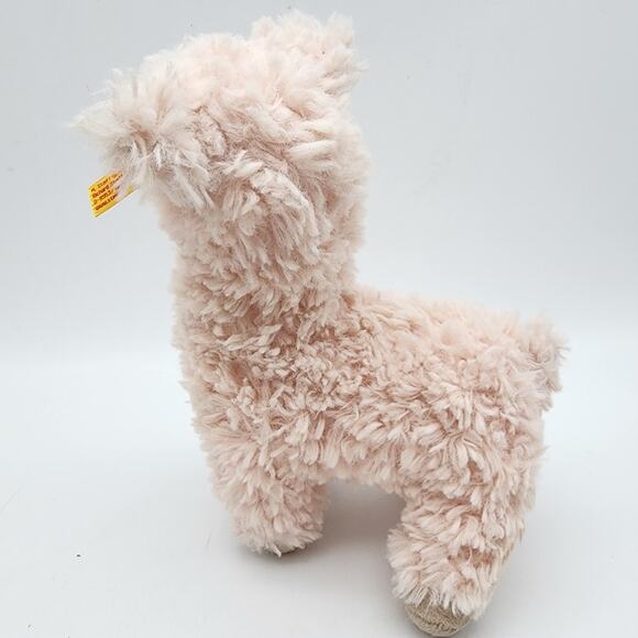 Steiff Leandro Llama Plush 6" Pink Fur Soft Cuddly Friends Stuffed Animal Toy - Picture 3 of 9